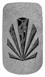 DAROYAL 602 BK SH SL Black Sunburst Shimmer Silver Background